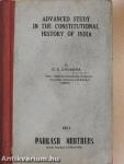 Advanced Study in the Constitutional History of India