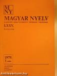 Magyar Nyelv 1979/1-4.