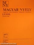 Magyar Nyelv 1977/1-4.
