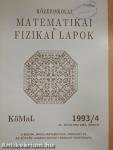 Középiskolai matematikai és fizikai lapok 1993. április