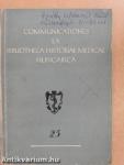 Communicationes Ex Bibliotheca Historiae Medicae Hungarica 25.