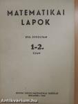 Matematikai lapok 1966/1-4.