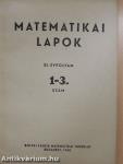 Matematikai Lapok 1960/1-4. 