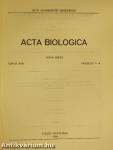 Acta Biologica Tomus XXX. Fasciculi 1-4.