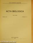 Acta Biologica Tomus XXIX. Fasciculi 1-4.