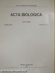 Acta Biologica Tomus XXIII. Fasciculi 1-4.