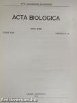 Acta Biologica Tomus XXIII. Fasciculi 1-4.