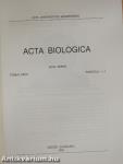 Acta Biologica Tomus XXXVI. Fasciculi 1-4.