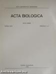 Acta Biologica Tomus XXIV. Fasciculi 1-4.