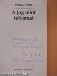 A jog mint folyamat (dedikált példány)