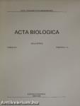 Acta Biologica Tomus XLI. Fasciculi 1-4.