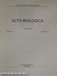 Acta Biologica Tomus XLI. Fasciculi 1-4.