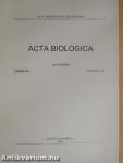 Acta Biologica Tomus XL. Fasciculi 1-4.