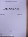 Acta Biologica Tomus XXXIX. Fasciculi 1-4.