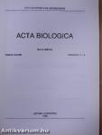 Acta Biologica Tomus XXXVIII. Fasciculi 1-4.