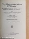 Természettudományi Közlöny 1916. január-deczember/Pótfüzetek a Természettudományi Közlönyhöz 1916. január-deczember