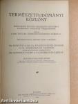 Természettudományi Közlöny 1936. január-december/Pótfüzetek a Természettudományi Közlönyhöz 1936. január-december