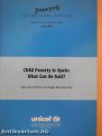 Child Poverty in Spain: What Can Be Said?