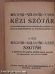 Magyar-szlovák-cseh és szlovák-cseh-magyar kézi szótár I-II.