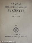 A Magyar Bibliophil Társaság évkönyve I. 1921-1928