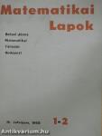 Matematikai Lapok 1968/1-4.