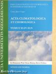 Acta Climatologica et Chorologica XLIV-XLV.