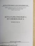 Acta Climatologica et Chorologica XLVI.