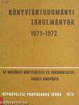 Könyvtártudományi tanulmányok 1971-1972.