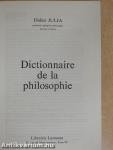 Dictionnaire de la philosophie