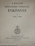 A Magyar Bibliophil Társaság évkönyve I. 1921-1928