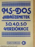 MS-DOS hibaüzenetek 3.0, 4.0, 5.0 verziókhoz