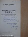 Redemptionis Donum (dedikált példány)