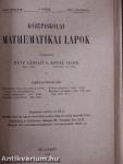 Középiskolai mathematikai lapok 1909. szeptember-1911. június