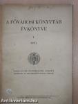 A Fővárosi Könyvtár Évkönyve 1931.