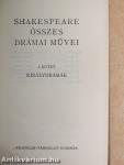 Shakespeare összes drámai művei I-IV.