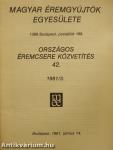 Magyar Éremgyűjtők Egyesülete Országos éremcsere közvetítés 1981/3