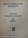 Magyar Éremgyűjtők Egyesülete Országos éremcsere közvetítés 1986/1