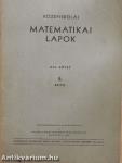 Középiskolai matematikai lapok 1958. évi 5. szám