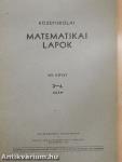 Középiskolai matematikai lapok 1957. évi 3-4. szám