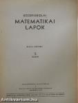 Középiskolai matematikai lapok 1959. évi 3. szám