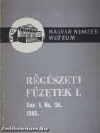 Régészeti füzetek I. 1985/38.