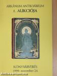 Arkánum Antikvárium 1. aukciója