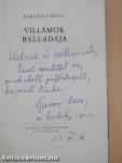 Villámok balladája (dedikált példány)