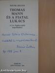 Thomas Mann és a fiatal Lukács (dedikált példány)