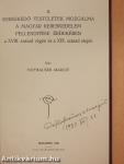 A kereskedő testületek mozgalma a magyar kereskedelem fellenditése érdekében a XVIII. század végén és a XIX. század elején (aláírt példány)