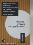 Filozófiatörténeti szöveggyűjtemény 1979-1980.