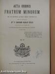 Acta Ordinis Fratrum Minorum Ianuarii-Decembris 1936