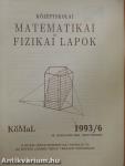 Középiskolai matematikai és fizikai lapok 1993. szeptember