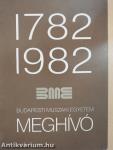 1782-1982. Budapesti Műszaki Egyetem Meghívó