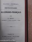 Dictionnaire Francais-Allemand/Allemand-Francais